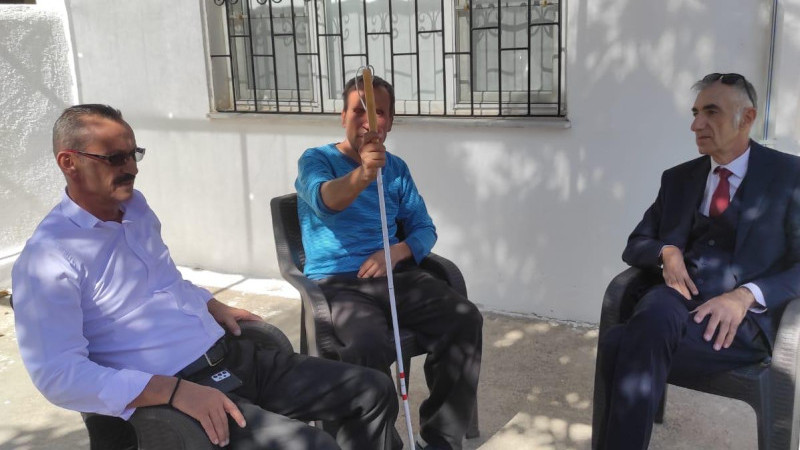 Didim ve Yöresi Engelliler derneği engelli üyelerini tek tek ziyaret ediyor