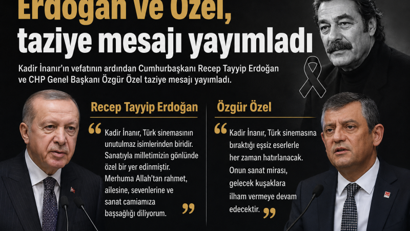 Erdoğan ve Özel, taziye mesajı yayımladı