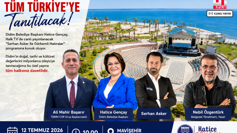 Didim Halk TV Ekranlarından Tüm Türkiye'ye Tanıtılacak