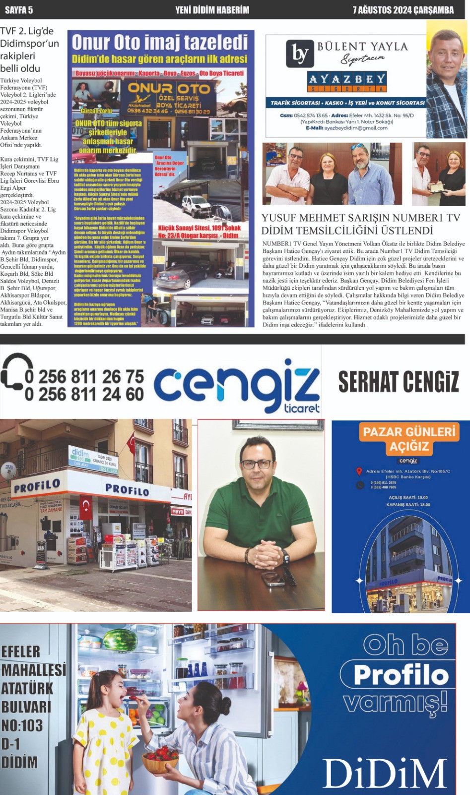 Yeni Didim Haberim Gazetesi yeni sayısı çıktı...