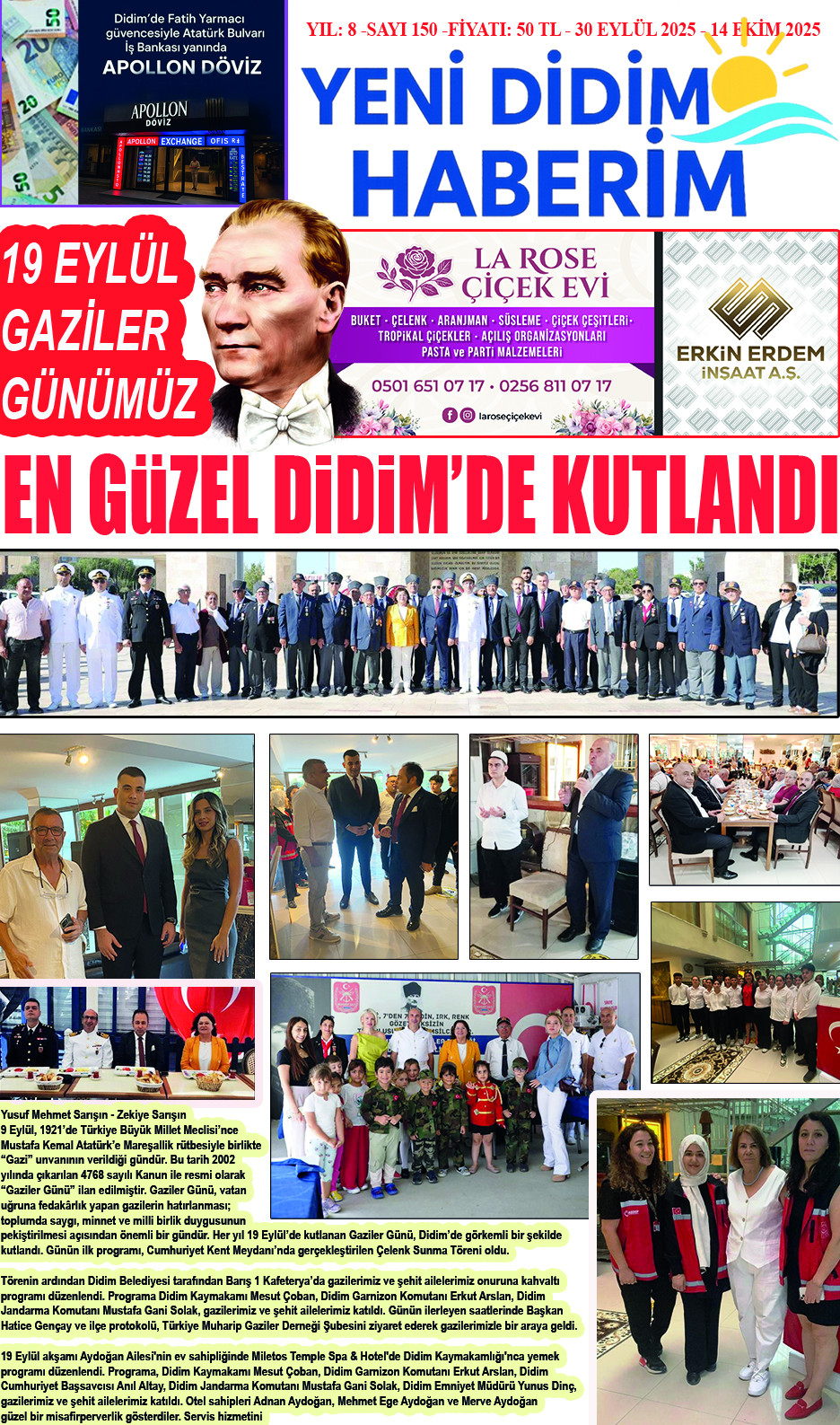 Yeni Didim Haberim Gazetesi 150. Sayısı Çıktı.